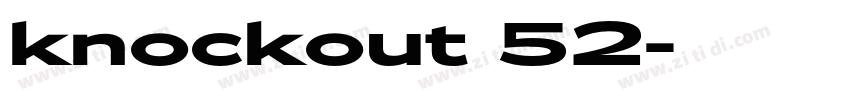 knockout 52字体转换